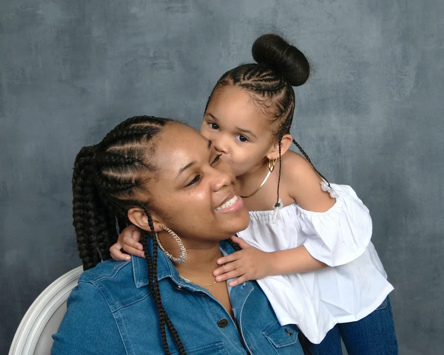 Alexia Danzy, founder of Pure Anoni, with her daughter